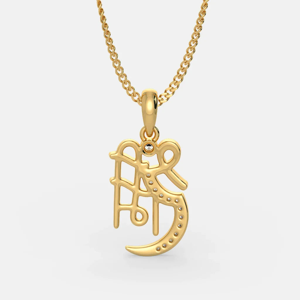 Shree Ram Premium Gold Plated Chain Pendant