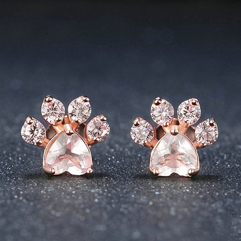 Pet Paw-Shaped Earrings