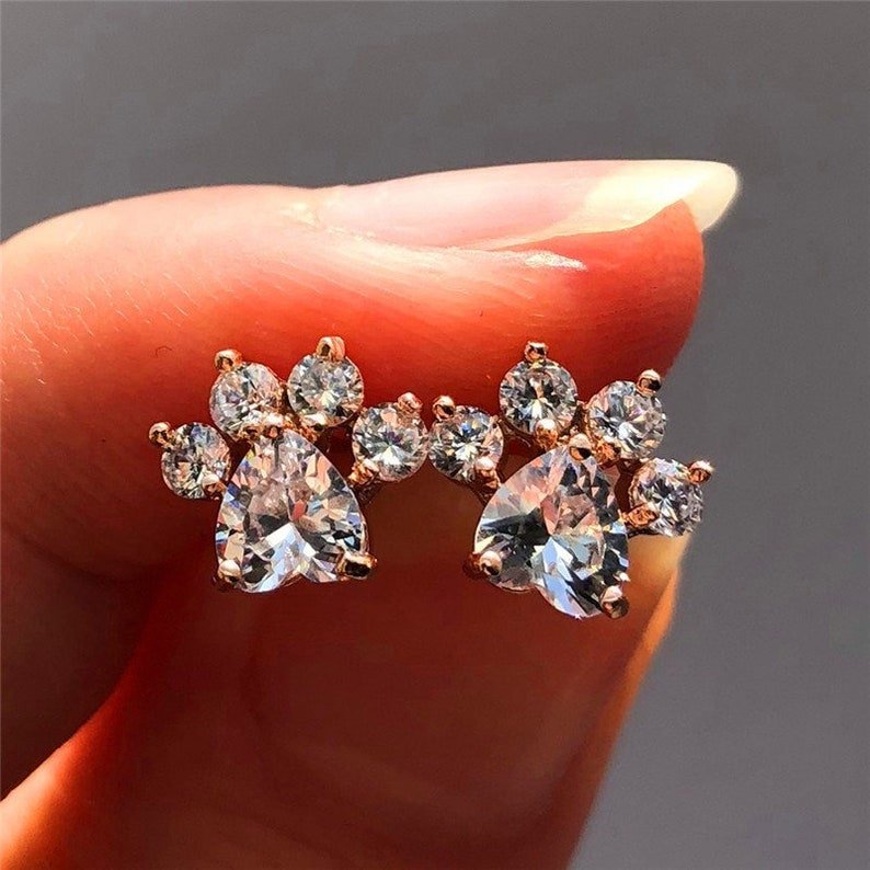 Pet Paw-Shaped Earrings