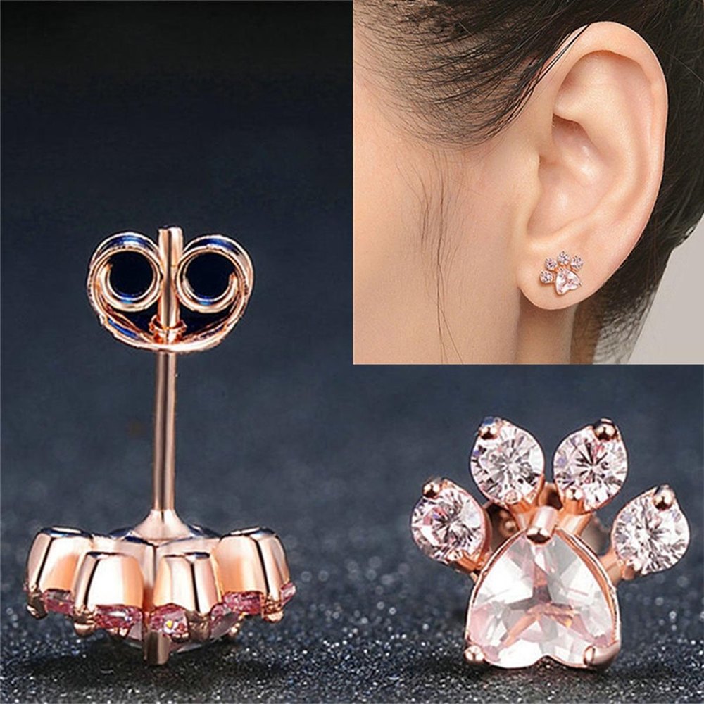 Pet Paw-Shaped Earrings
