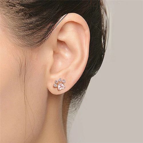 Pet Paw-Shaped Earrings